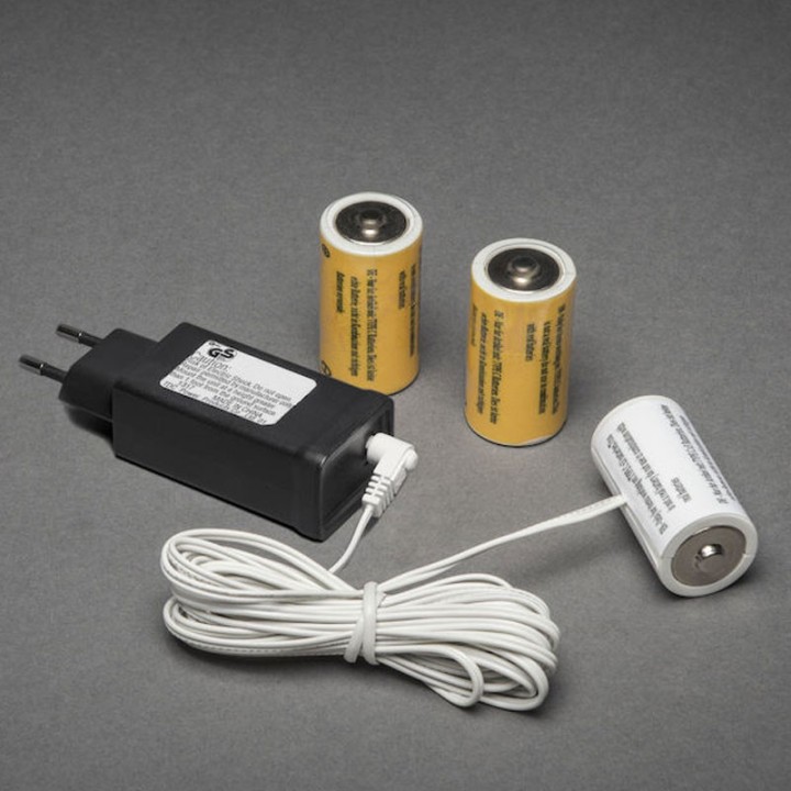 Transformateur adaptateur pour 3 piles 1,5 V LR14 