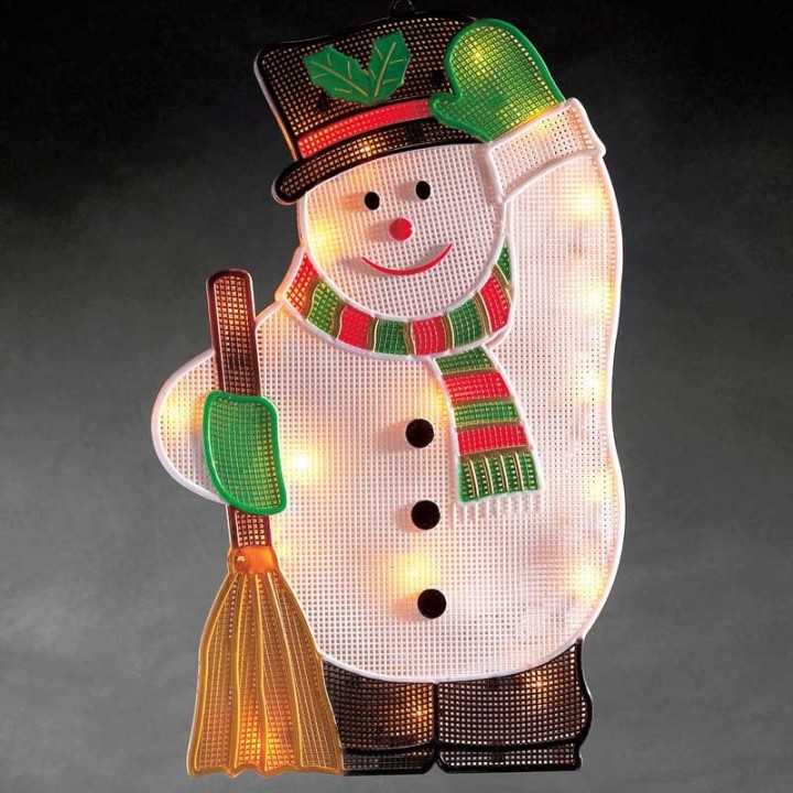 Bonhomme de neige lumineux