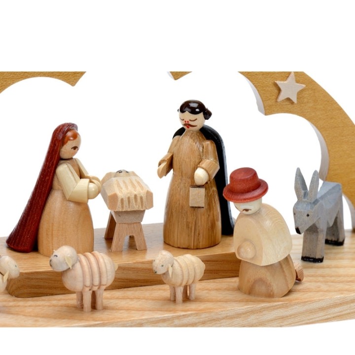 
Petite creche de Noël en bois