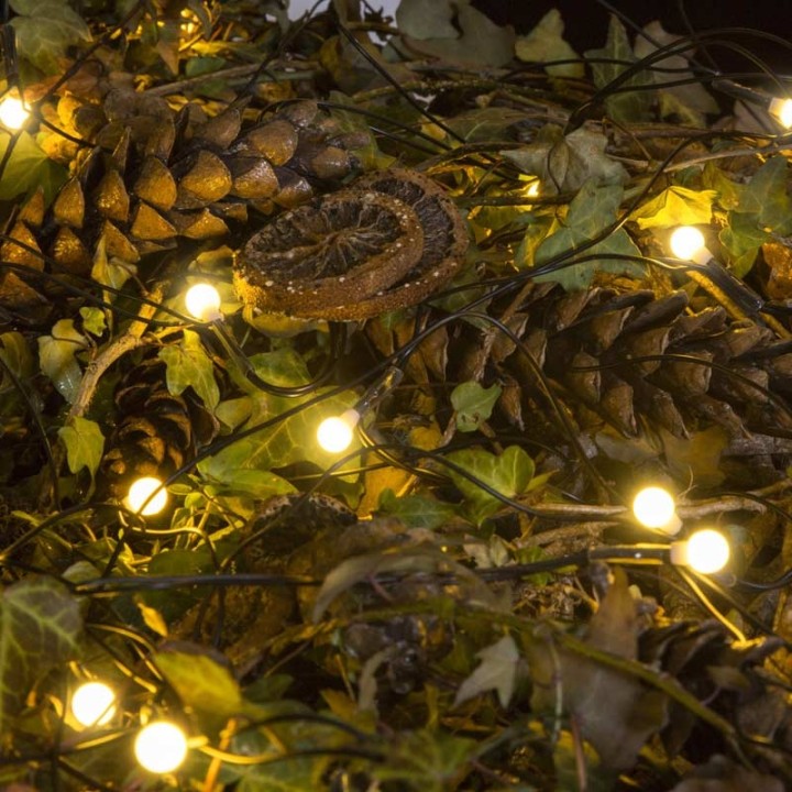 Décoration Noël extérieur, filet lumineux à LED, 80 diodes