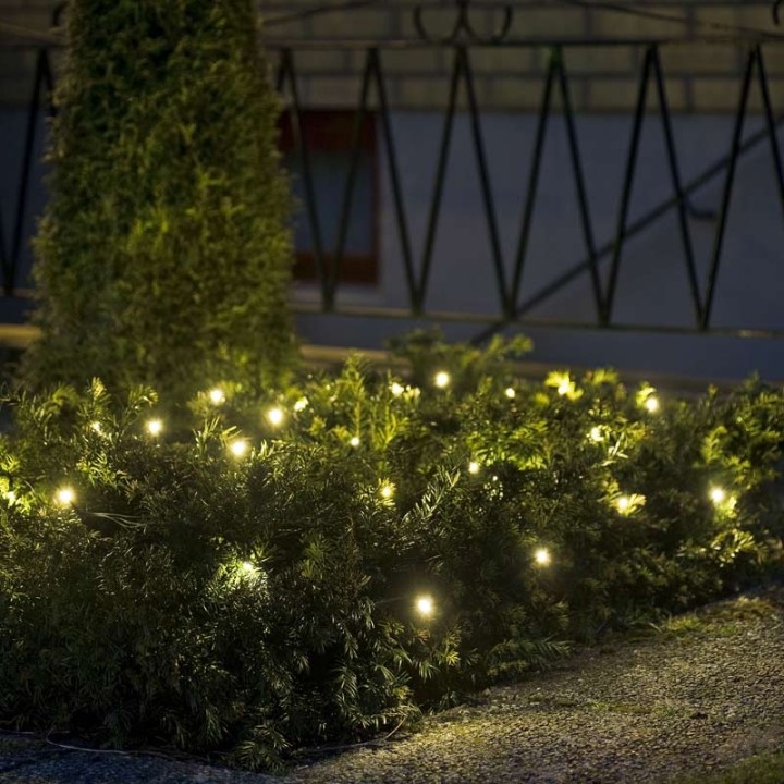 Décoration Noël extérieur, filet lumineux à LED, 32 diodes