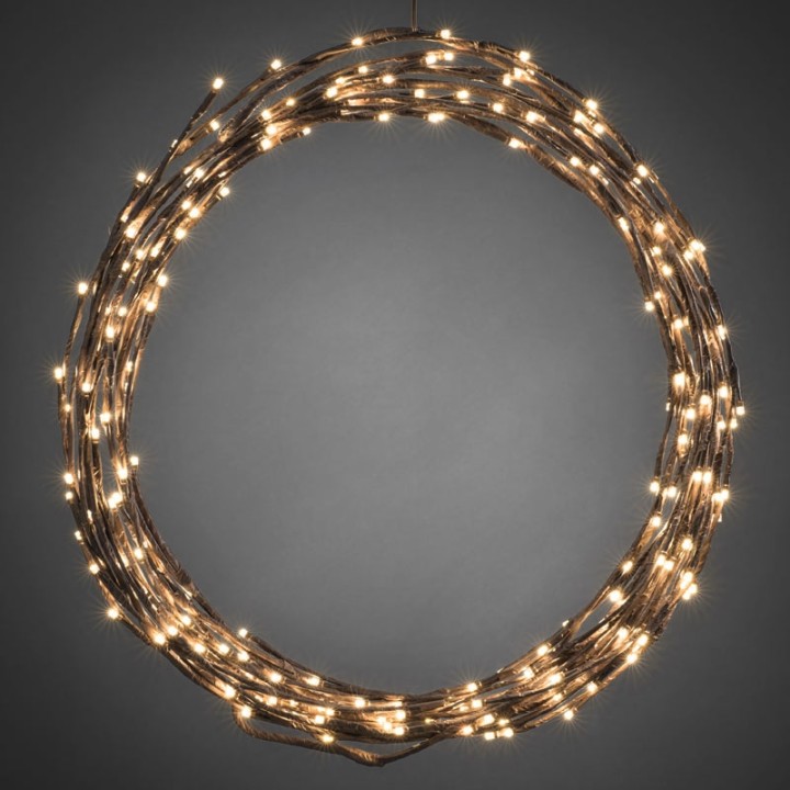 Couronne ou guirlande lumineuse Noël flexible à LED, 240 diodes