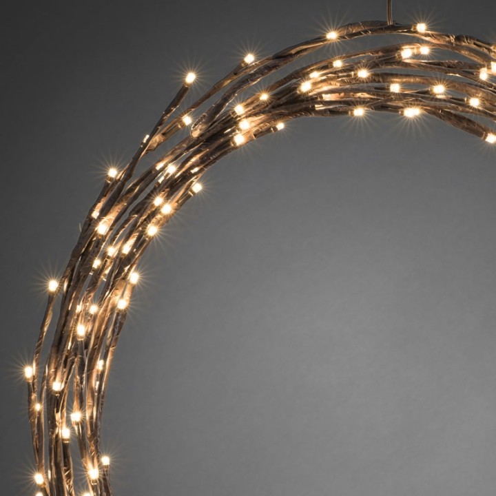 Couronne ou guirlande lumineuse Noël flexible à LED, 240 diodes