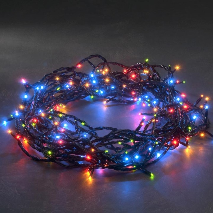 Guirlande lumineuse exterieur LED, 80 diodes multicolores