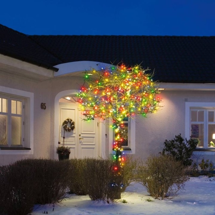 Guirlande lumineuse exterieur LED, 180 diodes multicolores