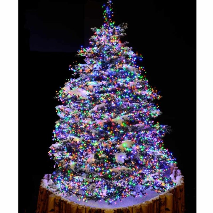 Guirlande lumineuse extérieur à LED, 576 diodes multicolores