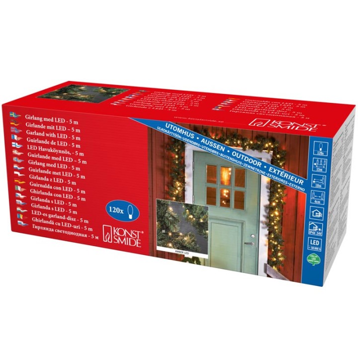 Guirlande sapin extérieure120 diodes Led