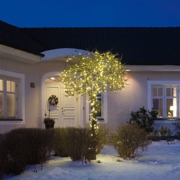 Guirlande lumineuse LED extérieur pour illumination jardin, 120 diodes