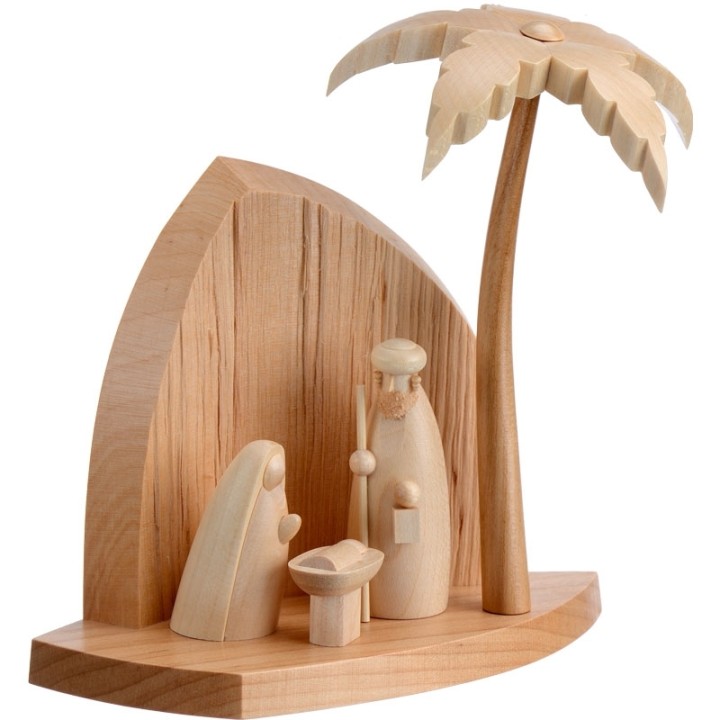 
Crèche en bois inspiration orientale