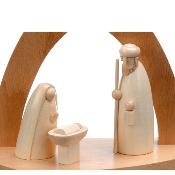 
Achat petites crèches de noel avec figurines en bois 