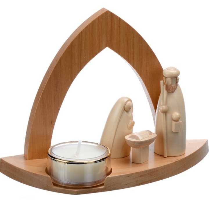 
Creche de noel moderne avec bougeoir photophore