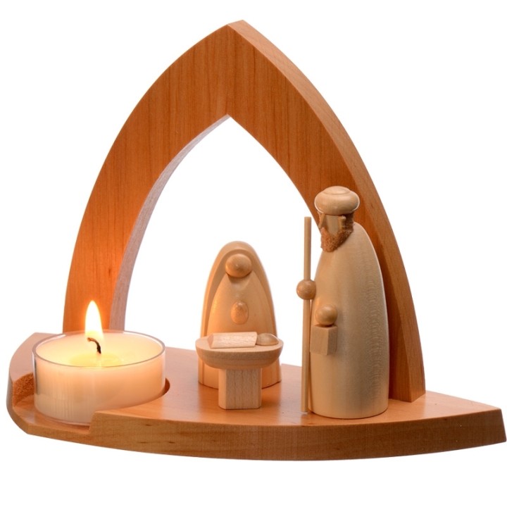 
Acheter photophore en forme de crèche avec bougeoir
