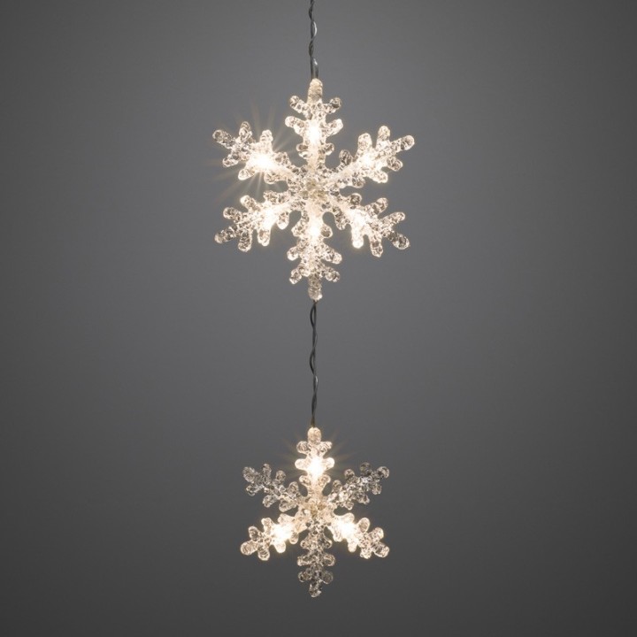 Décoration de fenêtre, 3 flocons de neige à suspendre