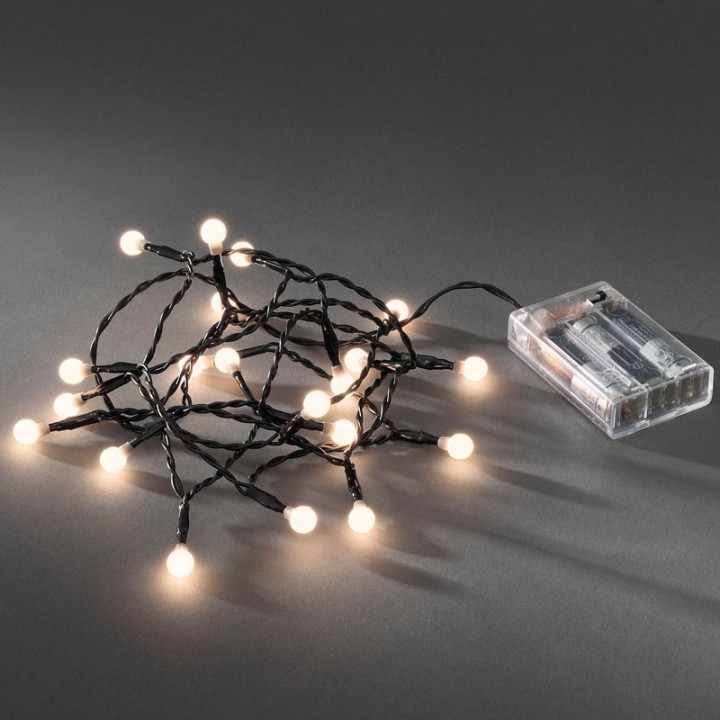 Guirlande LED à pile ,20 diodes rondes