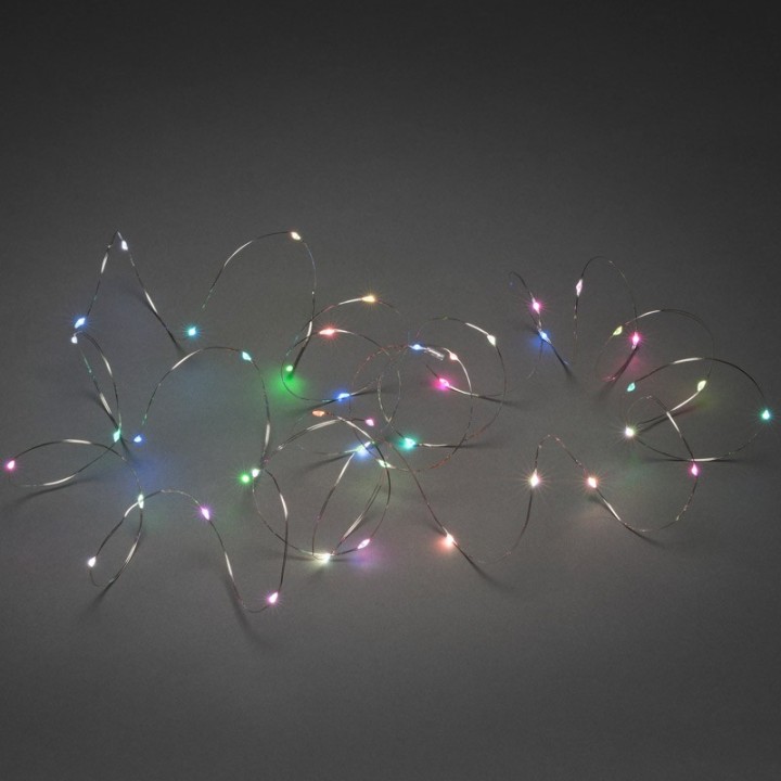 Guirlande lumineuse avec changement de couleur, 50 diodes LED