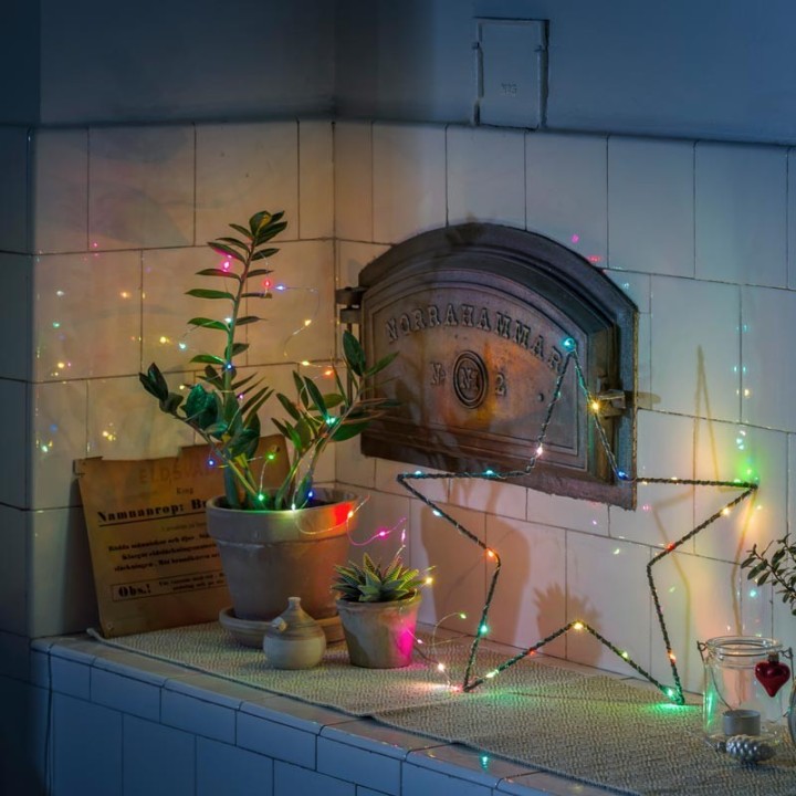 Guirlande lumineuse avec changement de couleur, 50 diodes LED