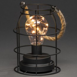 Lanterne lumineuse à Led en métal, ronde, 18 cm