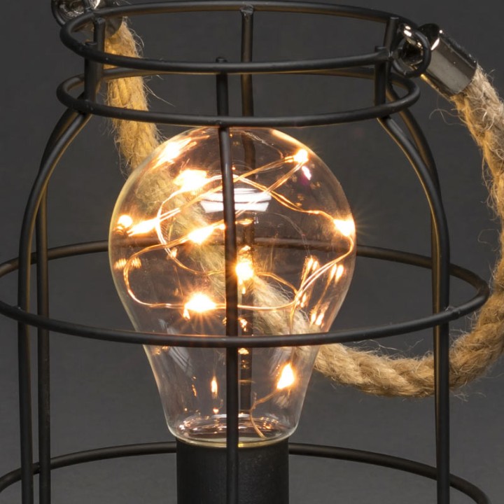 Lanterne lumineuse à Led en métal, ronde, 18 cm