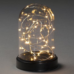 Boule en verre lumineuse décorative à Led, 17 cm
