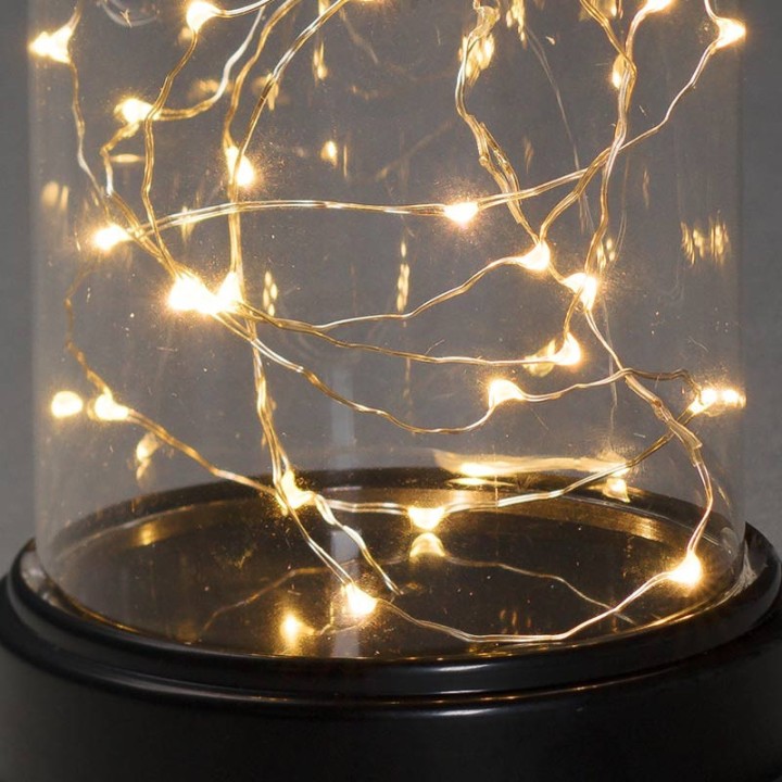 Boule en verre lumineuse décorative à Led, 17 cm