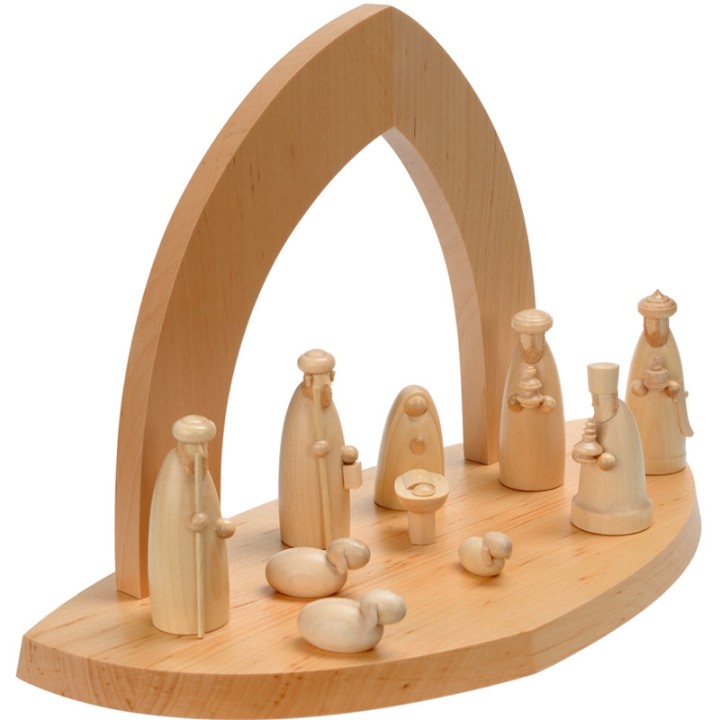 Creche de Noel en bois à fabriquer