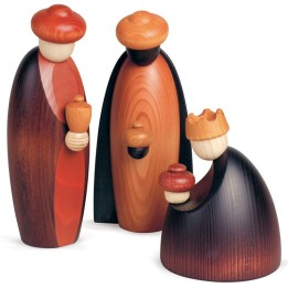 Rois mages pour grande crèche de Noël 