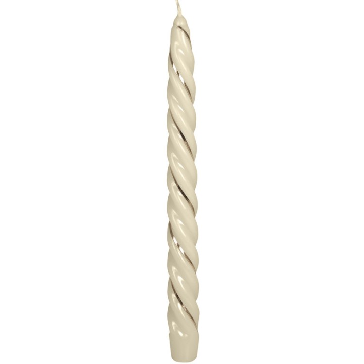 Bougie torsadée pour chandelier