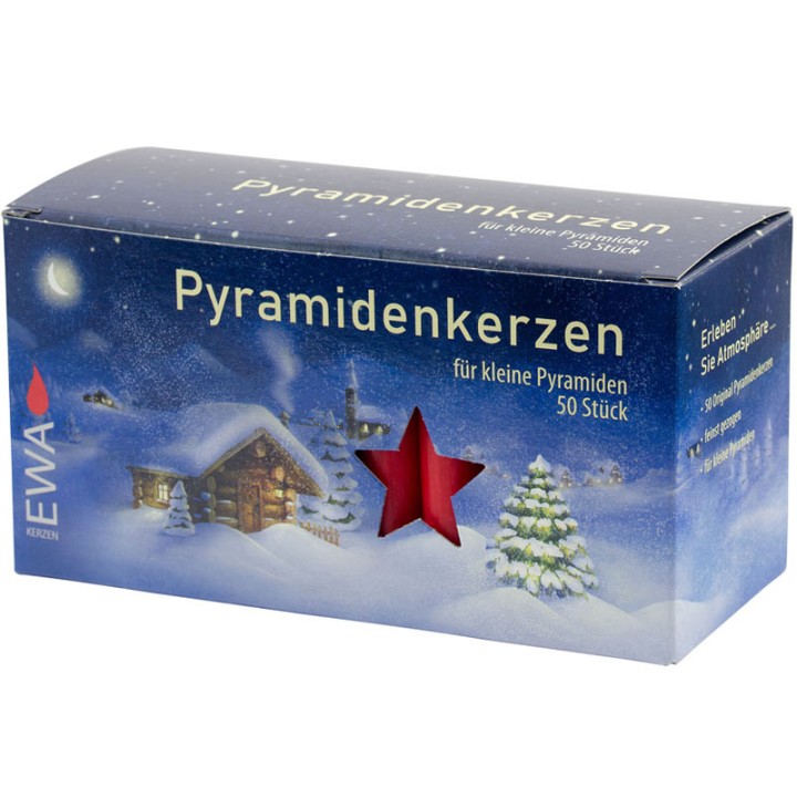 50 Bougies de Noël rouges pyramidenkerzen 14 mm