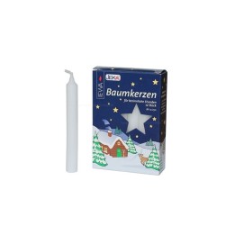 Lot  -50% 72 bougies sapin de Noël, Baumkerzen 15 mm blanches
