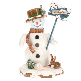 Bonhomme de neige panneau - Village de Noël miniature