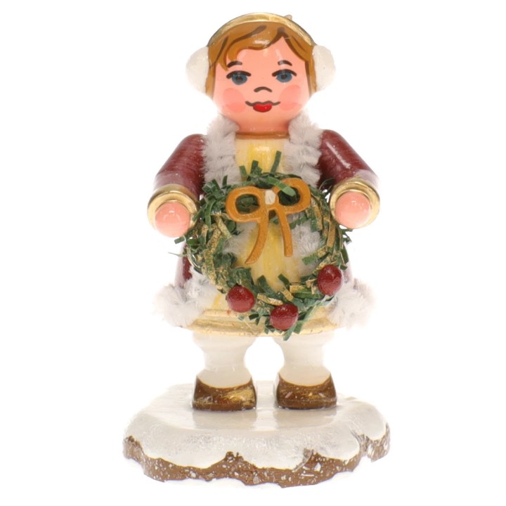 Figurine Ange de l'avent fille - Village de Noël miniature