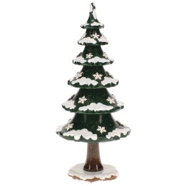 Figurine Sapin couvert neige - Village de Noël miniature