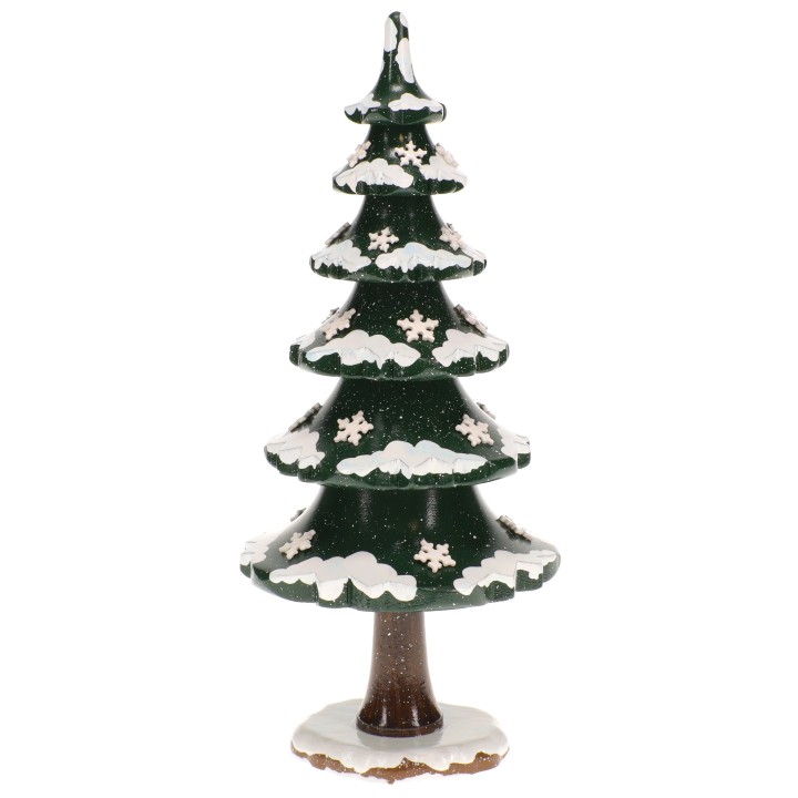 Figurine Sapin couvert neige - Village de Noël miniature
