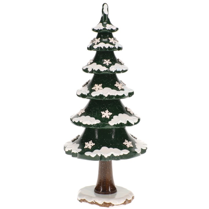 Figurine Sapin couvert neige - Village de Noël miniature