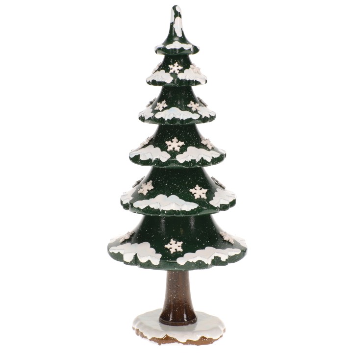Figurine Sapin couvert neige - Village de Noël miniature