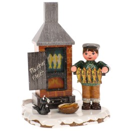 Fumoir poisson - Village de Noël miniature
