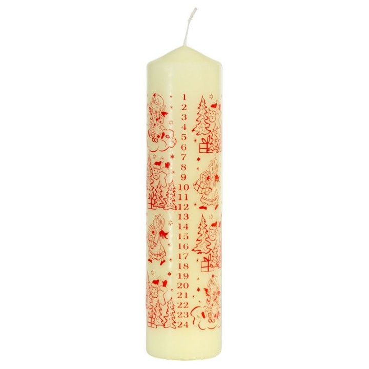 Bougie de l'Avent graduée, 20 cm