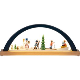 Arche de Noël en LED - bonhomme de neilge