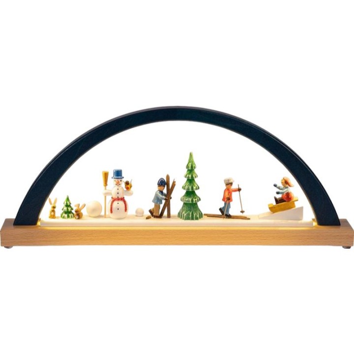 Arche de Noël en LED - bonhomme de neilge