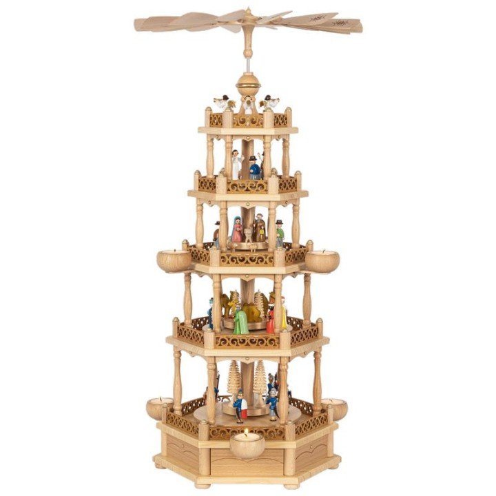 Weihnachtspyramid allemande 5 étages