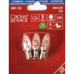 Ampoule LED de rechange  pour guirlandes électriques 24V, 0,3W, Konstsmide 5087-730