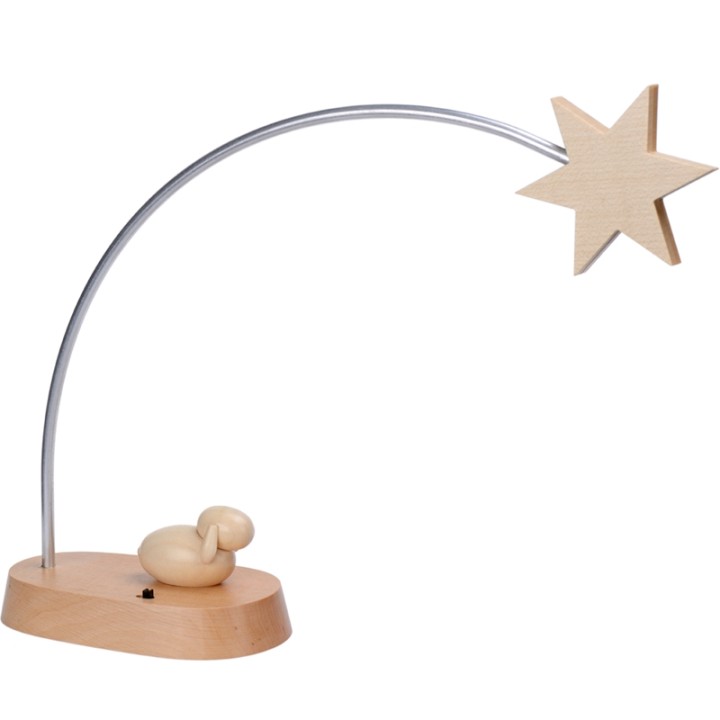 Crèche lumineuse avec étoile