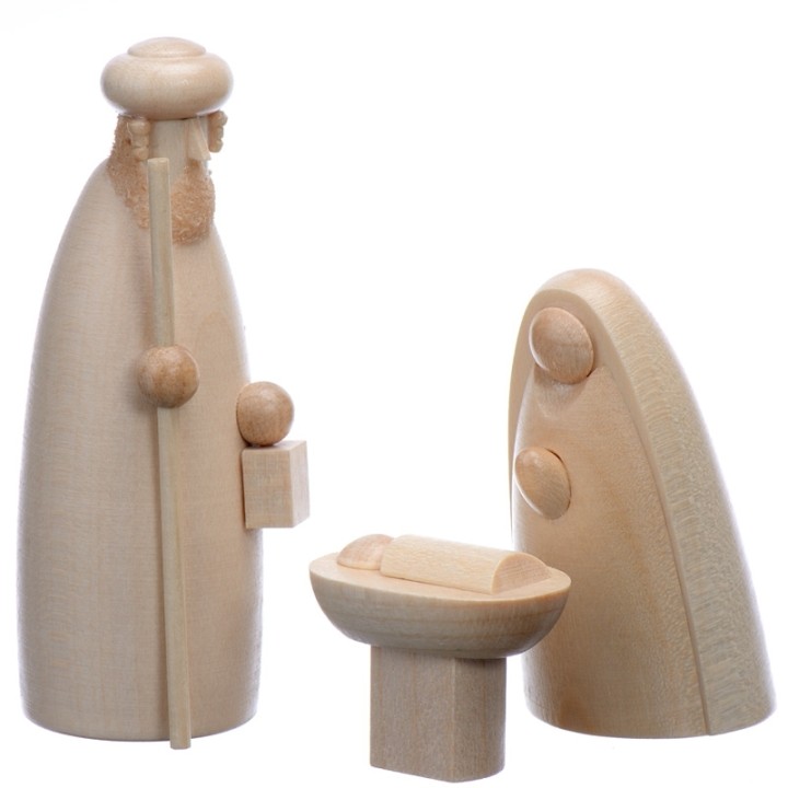 Personnages pour crèche de Noel, Jésus, Joseph, Marie