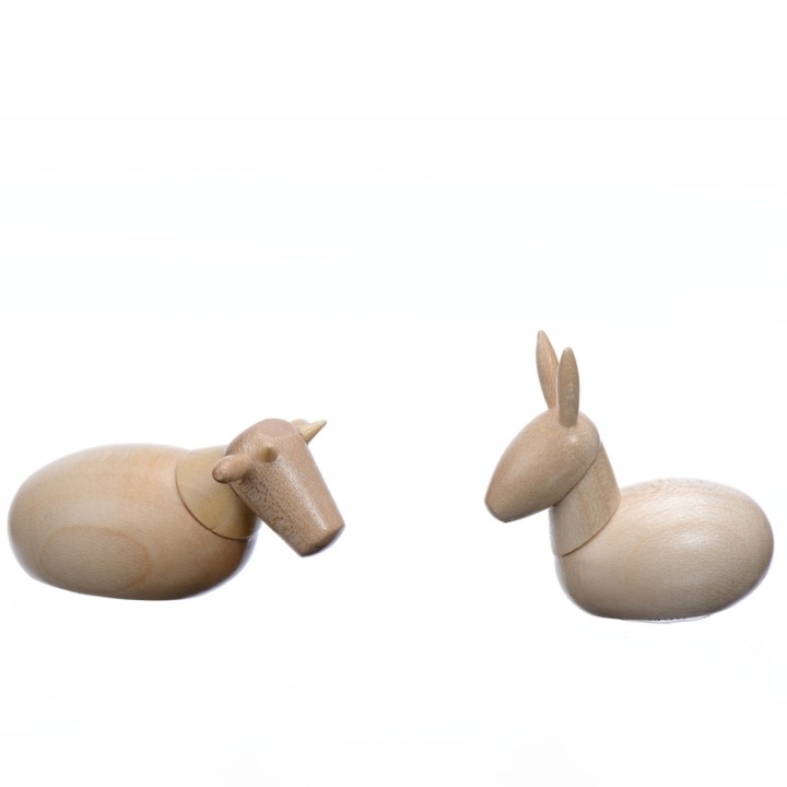 Animaux creche de Noël, ane et le boeuf