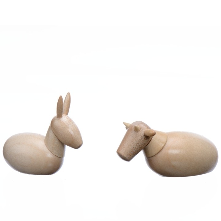 Le boeuf et l'ane, animaux pour creche de Noël 
