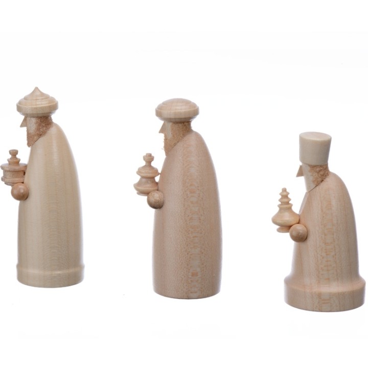 Personnages crèche de Noël, les trois rois mages