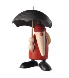 Figurine père Noël sous parapluie