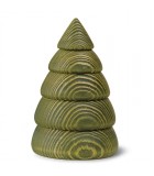 Grand sapin de Noël en bois design, 14 cm, vert