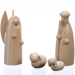 Ange de noel et berger pour creche de noel