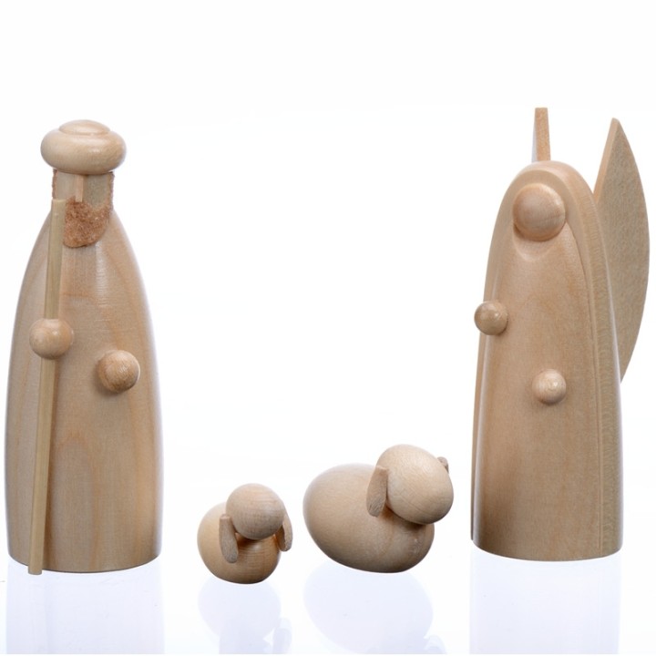Achat personnages de la creche, ange blanc et berger